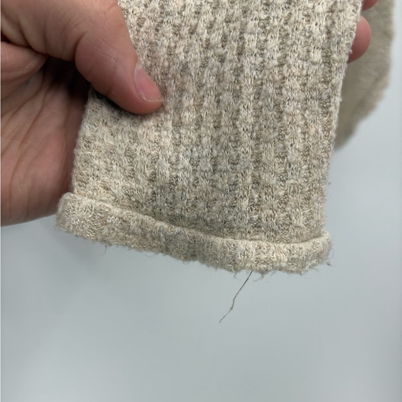 Urban outfitters Out from Under Slouchy Thermal Shirt Waffle beige Knit small - Picture 10 of 16